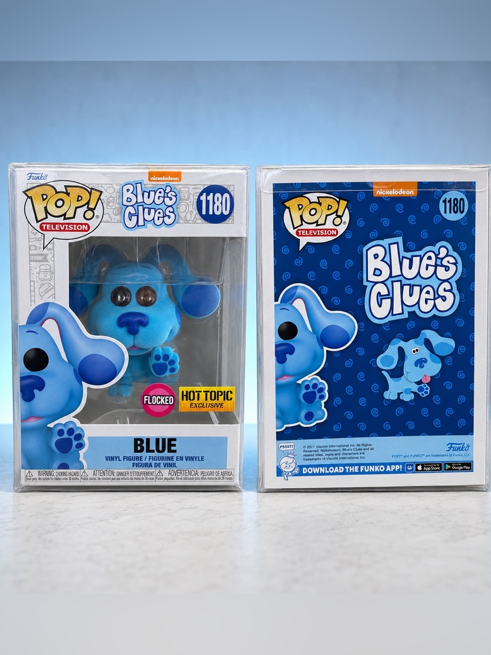 NEW Funko Blue's Clues Blue Flocked Vinyl Figure #1180 Hot Topic Exclusive